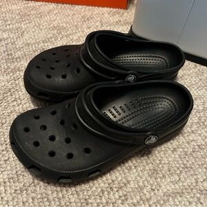 Kids Black Clogs